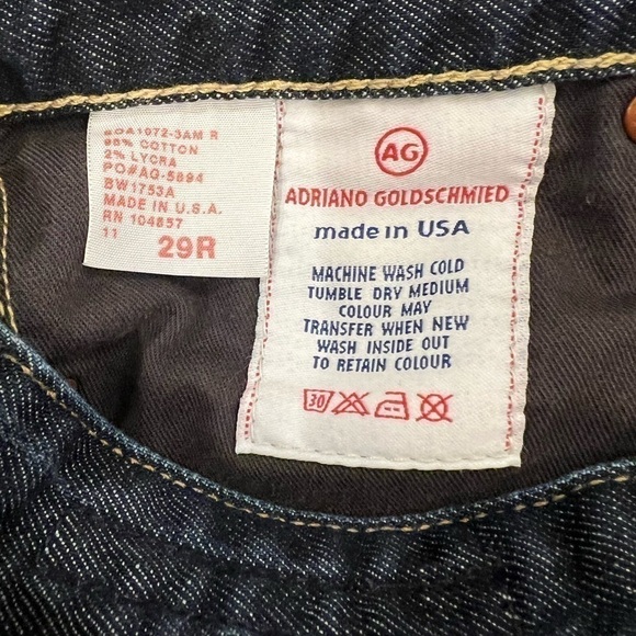 Adriano Goldschmied THE CLUB Jean Size 29R. F y2k bootcut - Picture 3 of 14